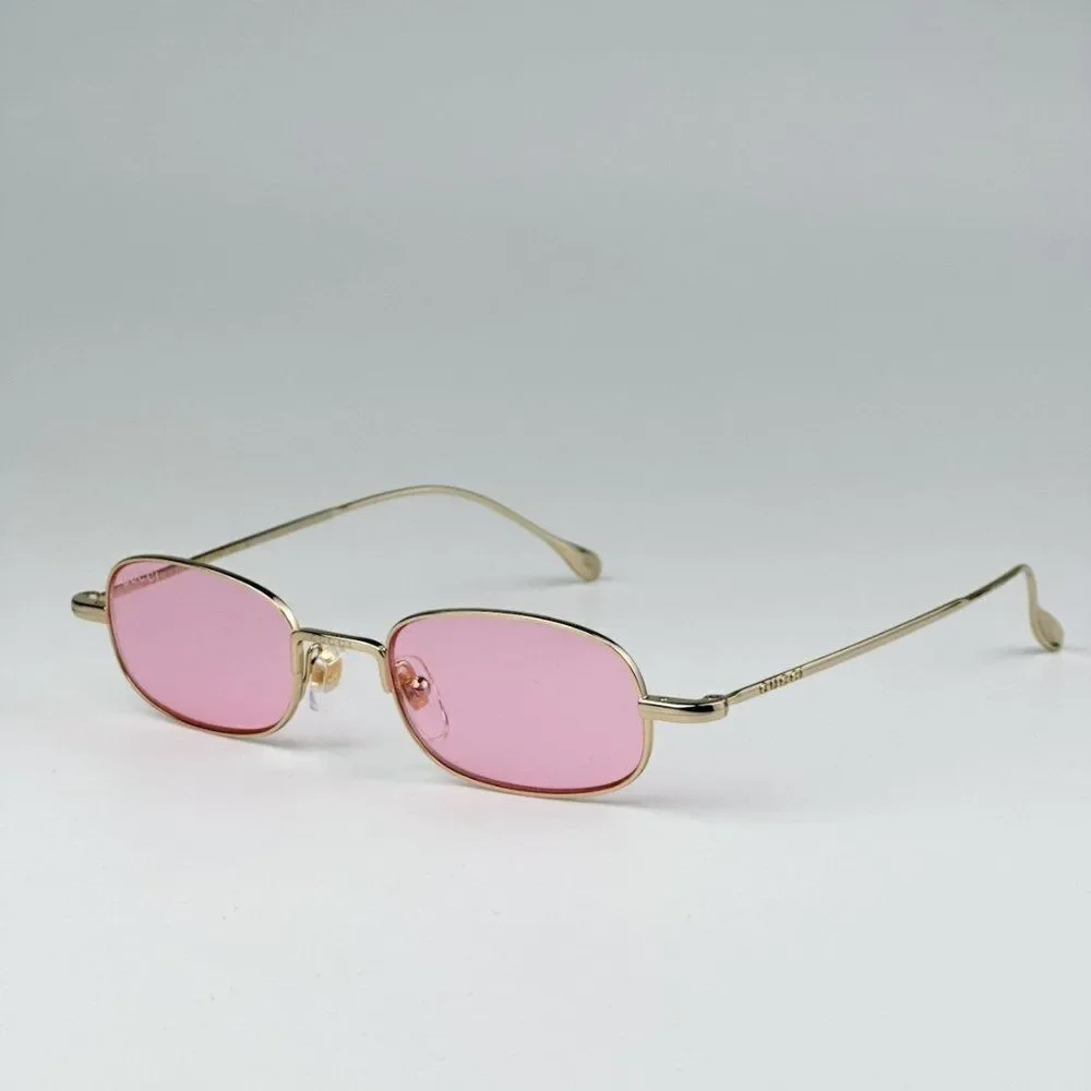 NEW Gucci GG1648S 005 Gold Pink Unisex Rectangle Sunglasses GG 1648S